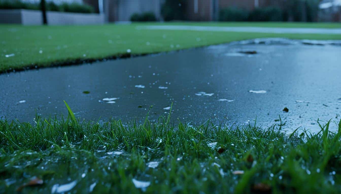 Water Pooling in Yard Canton GA