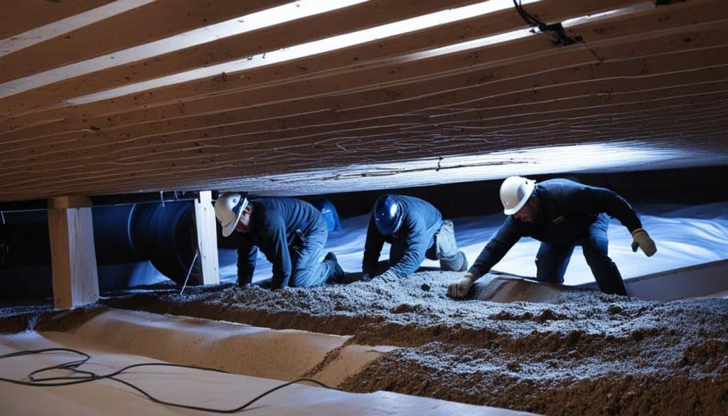 crawl space moisture barrier installation crawl space moisture barrier installation - Crawl Space Waterproofing Marietta GA