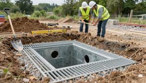 how to install a catch basin
