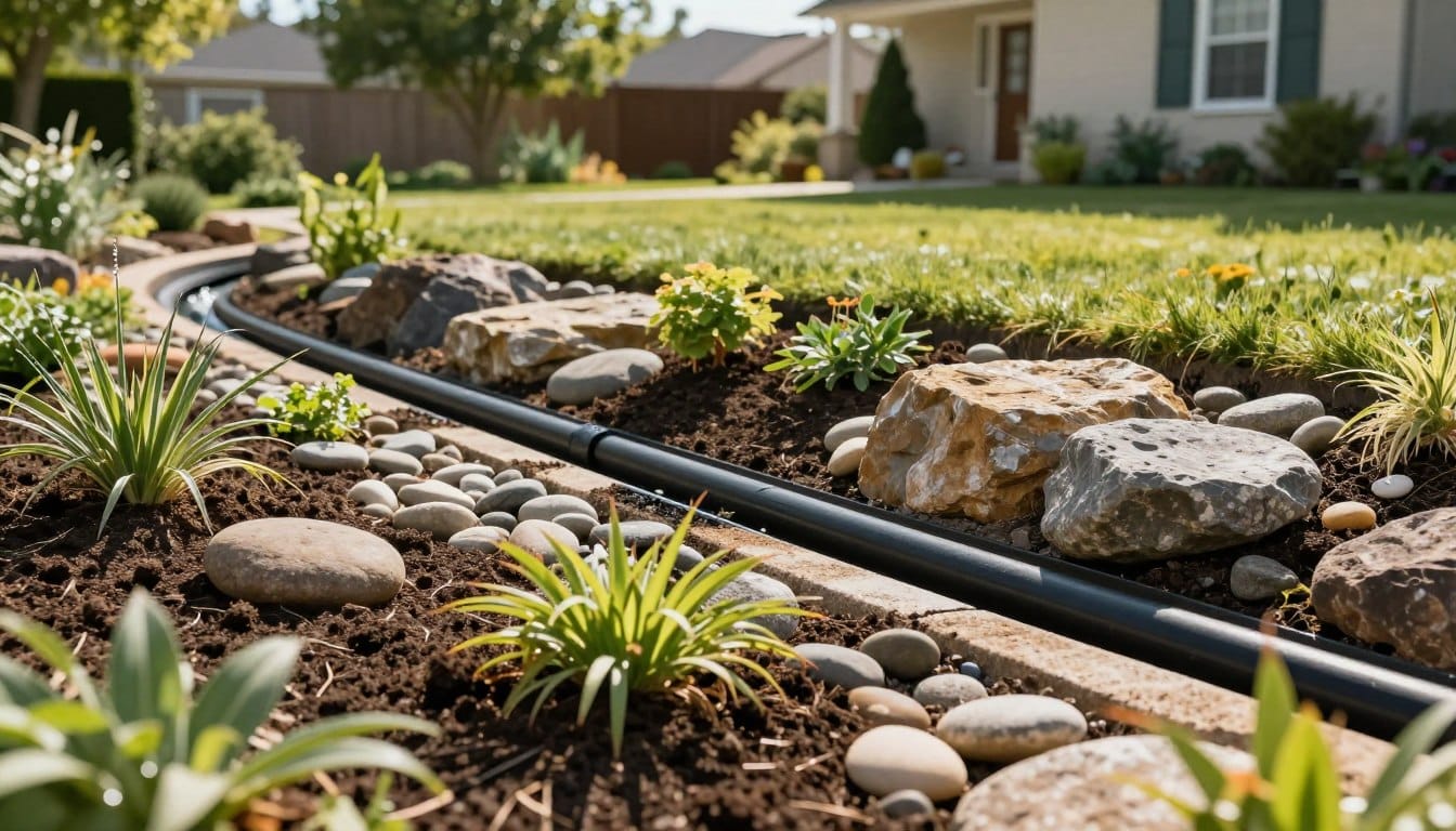 french drain without pipe - French Drain Kennesaw GA